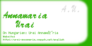 annamaria urai business card